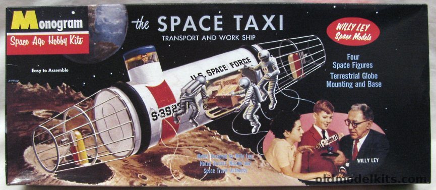 Monogram 1/48 Space Taxi - Willy Ley Space Models, 0194 plastic model kit